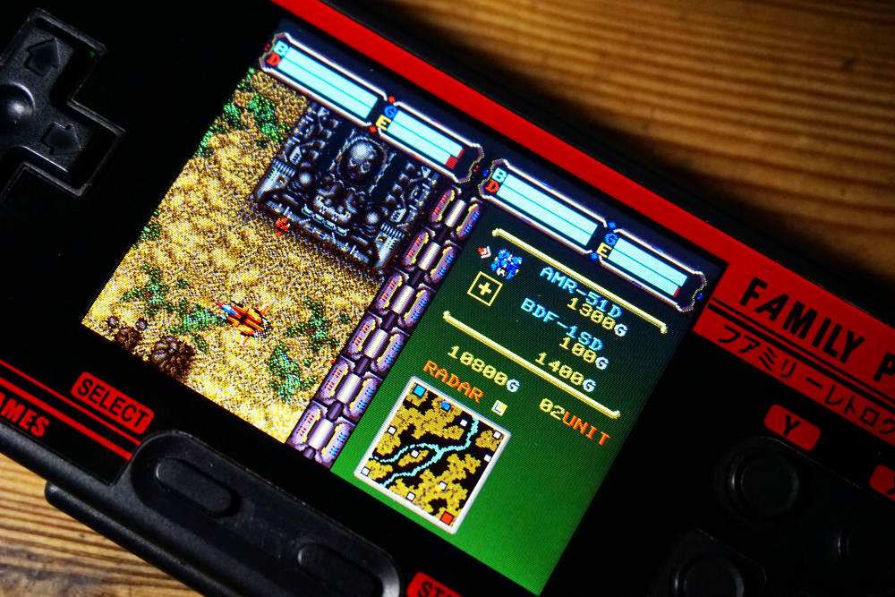 LCD on Family Pocket FC3000 Retro Gaming Handheld